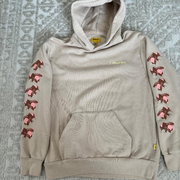 GOLF WANG SAVE THE BEES Hooded Sweatshirt, pockets, Size M - Picture 1 of 6
